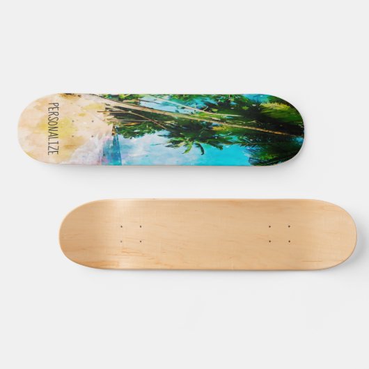 Beach Palm Tree Skateboard (Horizontal)