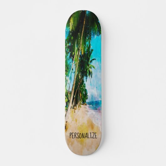 Beach Palm Tree Skateboard (Vorne)