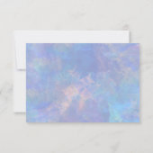 Beach Palm Tree String Lights Aquarell Empfang Einladung (Rückseite)