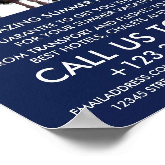 Beach Palm Trees, Agent-Werbung Poster (Ecke)