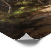 Beach Palm Trees Art Print Travel Poster (Ecke)