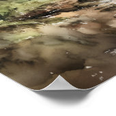 Beach Palm Trees Art Print Travel Poster (Ecke)