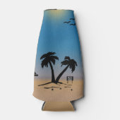 Beach Palm Trees Flaschenkühler (Vorderseite)