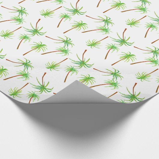Beach Palm Trees Geschenkpapier (Ecke)