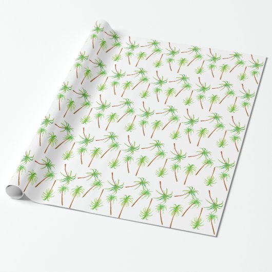 Beach Palm Trees Geschenkpapier (Ungerollt)