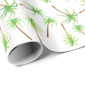 Beach Palm Trees Geschenkpapier (Rolleneckpunkt)