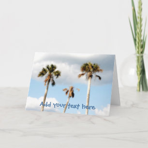 Beach Palm Trees Karte