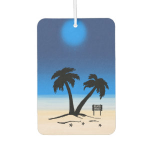 Beach Palm Trees Midnight Blue Autolufterfrischer