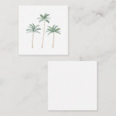 Beach Palm Trees Mitteilungskarte (Vorne/Hinten)