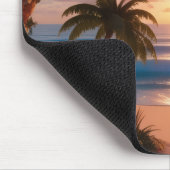 Beach Palm Trees Mousepad (Ecke)