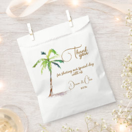 Beach Palm Trees Ocean Wedding Geschenktütchen
