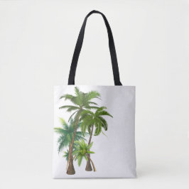Beach Palm Trees Ocean Wedding Tasche