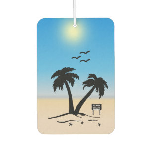Beach Palm Trees Sunny Autolufterfrischer