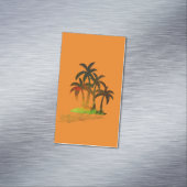 Beach Palm Trees Sunset Business Card Magnet (Beispiel)