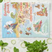 Beach Paradise California Küchentücher (Gefaltet)