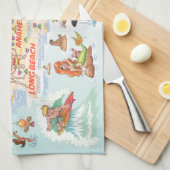 Beach Paradise California Küchentücher (Viertel Falte)