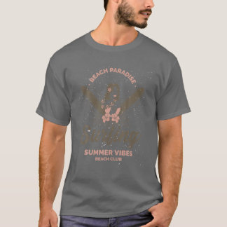 Beach Paradise Surfen Sommer Vibes Hawaiian Luau T-Shirt