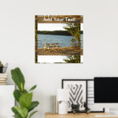 Beach Park Bench Poster (Heimbüro)