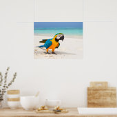 Beach Parrot Poster (Küche)