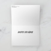 "Beach Parrots" Gemälde auf einem Dankeskarte (Innenseite)