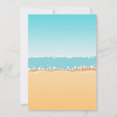 Beach Party Beach Geburtstagsfeier Beach Einladung (Rückseite)