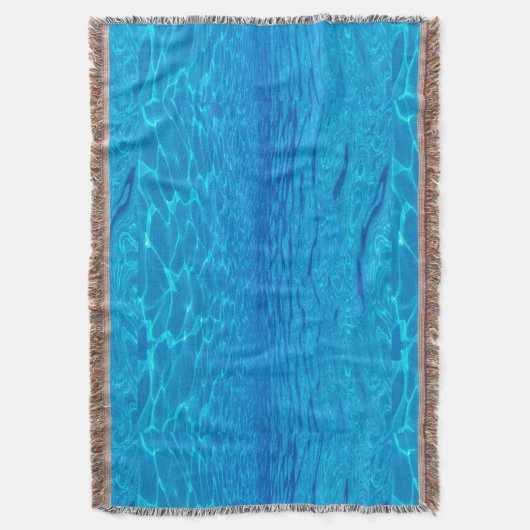 Beach Party Blues Sonne Meerwasserpool Pop Farbe Decke (Vorderseite Vertikal)