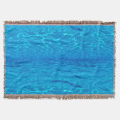 Beach Party Blues Sonne Meerwasserpool Pop Farbe Decke (Vorderseite)