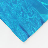 Beach Party Blues Sonne Meerwasserpool Pop Farbe Fleecedecke (Ecke)