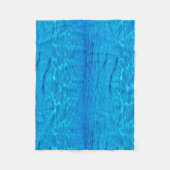 Beach Party Blues Sonne Meerwasserpool Pop Farbe Fleecedecke (Vorderseite)