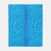 Beach Party Blues Sonne Meerwasserpool Pop Farbe Fleecedecke (Vorderseite)