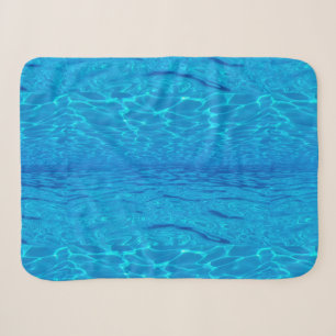 Beach Party Blues Sonne Meerwasserpool Pop Farbe Sherpadecke