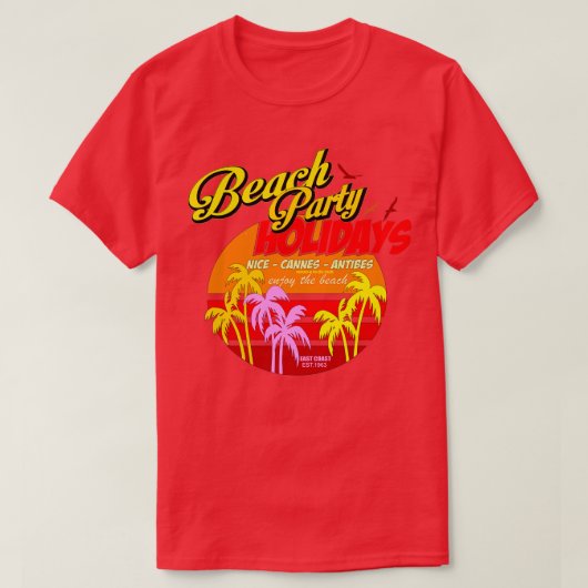 Beach Party Côte d'Azur T-Shirt (Design vorne)