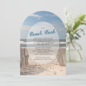 Beach Party Einladung (Stehend Vorderseite)
