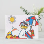 Beach Party Einladung (Stehend Vorderseite)