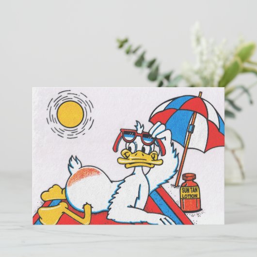 Beach Party Einladung (Stehend Vorderseite)