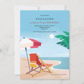 Beach Party Einladung (Vorderseite)