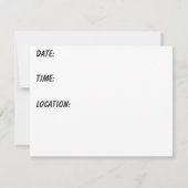 Beach Party! Einladung (Rückseite)