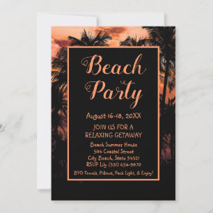 Beach Party Entdeckungsreise Einladung