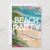 Beach Party Event Bar Tropical Club Flyer Einladung (Vorderseite)