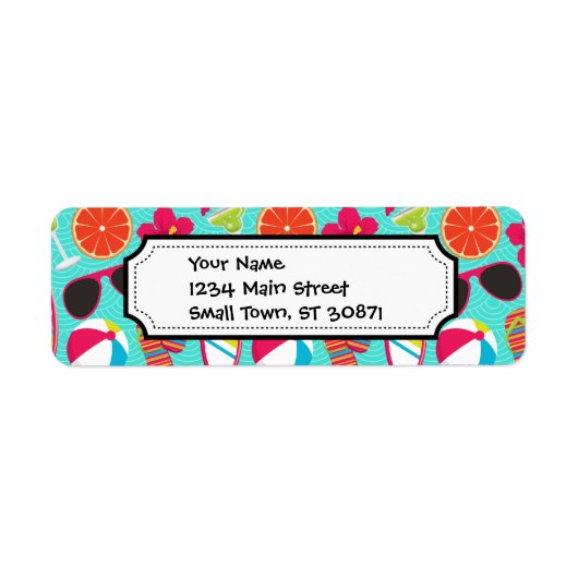 Beach Party Flip Flops Sonnenbrille Beach Ball Aqu (Vorne)