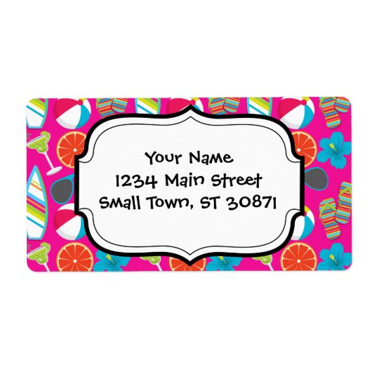 Beach Party Flip Flops Sonnenbrille Beach Ball Pin (Vorne)