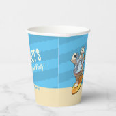 Beach Party Fügen Sie Ihren Namen Cool Surfpolar B Pappbecher (Rechts)