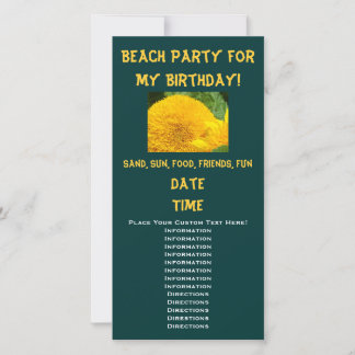 Beach Party für meinen Geburtstag! Einladungen Son