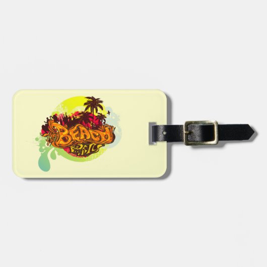 Beach Party Gepäckanhänger (Vorderseite horizontal)