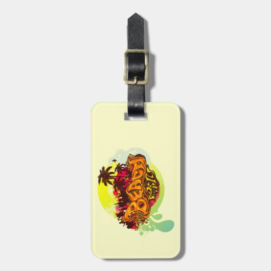 Beach Party Gepäckanhänger (Vorderseite vertikal)