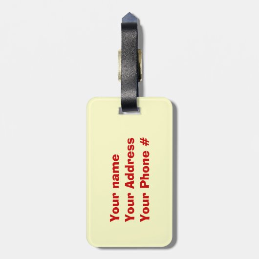 Beach Party Gepäckanhänger (Rückseite vertikal)