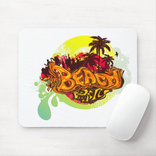 Beach Party Mousepad (Mit Mouse)