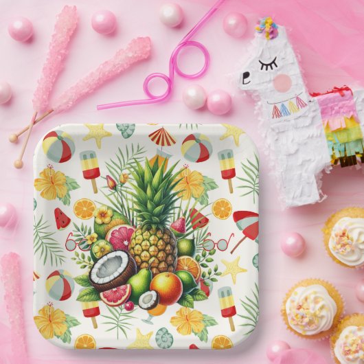 Beach Party Pappteller (Party)