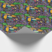 Beach Party Parrot Geschenkpapier (Ecke)