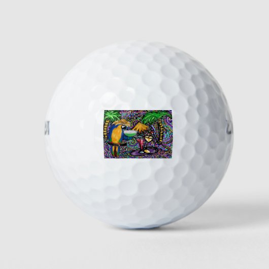 Beach Party Parrot Golfball (Vorderseite)